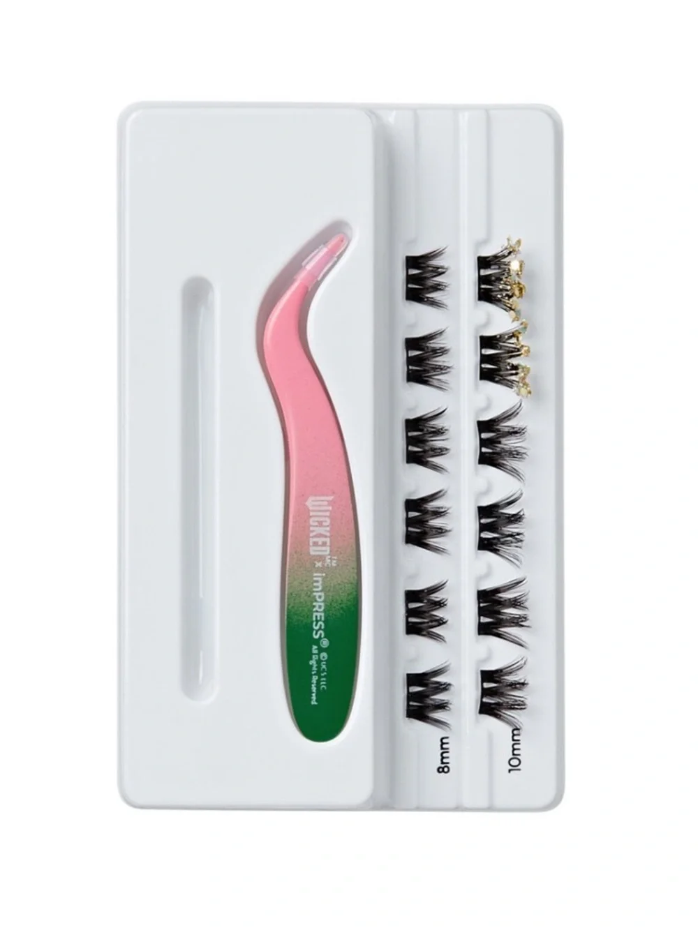 imPRESS x WICKED Pre-Bonded Lash Clusters — Press & Go, No Glue Needed